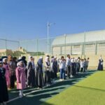 مدرسة التضامن الأولى للأيتام في الناصرية تُقيم مراسيم رفع العلم العراقي